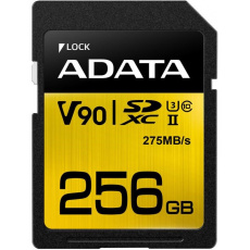 Karta ADATA SDXC 256GB Premier One UHS-II U3 Class 10 (R:275/W:155 MB/s) Karta ADATA SDXC 256GB Premier One UHS-II U3 Class 10 (R:275/W:155 MB/s)