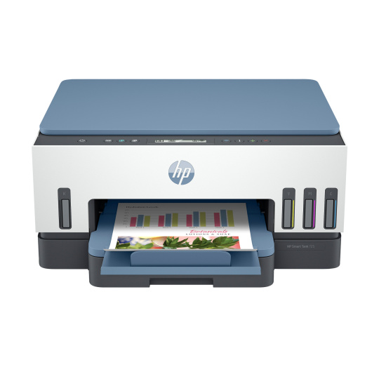 Atramentová nádržka HP All-in-One Smart Tank 725 (A4, 15/9 strán za minútu, USB, Wi-Fi, tlač, skenovanie, kopírovanie, obojstranná tlač)