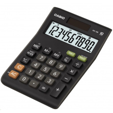 CASIO kalkulačka MS 10 B, černá, stolní, desetimístná