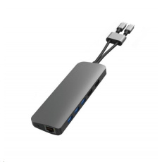 HyperDrive VIPER 10 in 2 USB-C Hub, sivá