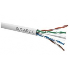 Inštalačný kábel Solarix UTP, Cat6, drôt, PVC, krabica 100 m SXKD-6-UTP-PVC