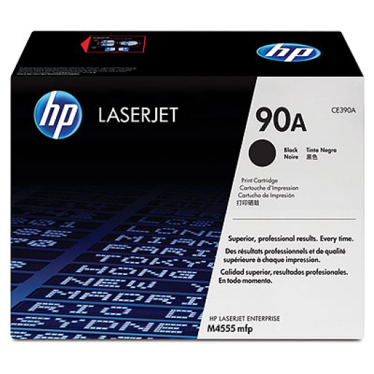 HP 90A Black LJ Toner Cart, CE390A (10,000 pages)