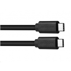 Dátový a nabíjací kábel USB Type-C na USB Type-C, 100 cm, čierny Dátový a nabíjací kábel USB Type-C na USB Type-C, 100 cm, čierny