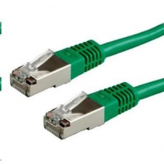 XtendLan patch kábel Cat6A, SFTP, LS0H - 0,3m, zelený (predaj po 10 ks)