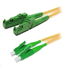 Duplexní patch kabel SM 9/125, OS2, E2000(APC)-LC(APC), LS0H, 2m