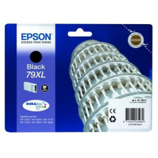 Čierna atramentová kazeta EPSON série WF-5xxx "Pisa" 79 XL Black (41,8 ml)