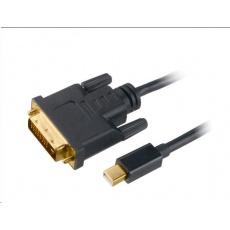 Adaptér AKASA Mini DisplayPort na DVI-D, kábel, 1.8m