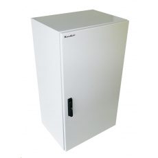 19" venkovní vodotěsný rozvaděč s krytím IP55, 22U, hloubka 600mm, 3-bodový zámek, šedý 19" venkovní vodotěsný rozvaděč s krytím IP55, 22U, hloubka 600mm, 3-bodový zámek, šedý