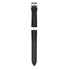 Garett univerzální řemínek 20 mm, černá kůže se zlatým zapínáním Garett univerzální řemínek 20 mm, černá kůže se zlatým zapínáním