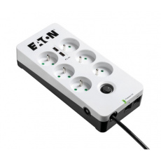 Eaton Protection Box 6 Tel@ USB FR, prepäťová ochrana, 6 zásuviek, 2x USB nabíjačka, 1m