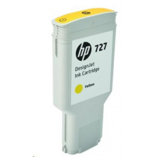 Žltá atramentová kazeta HP 727 DesignJet s objemom 300 ml