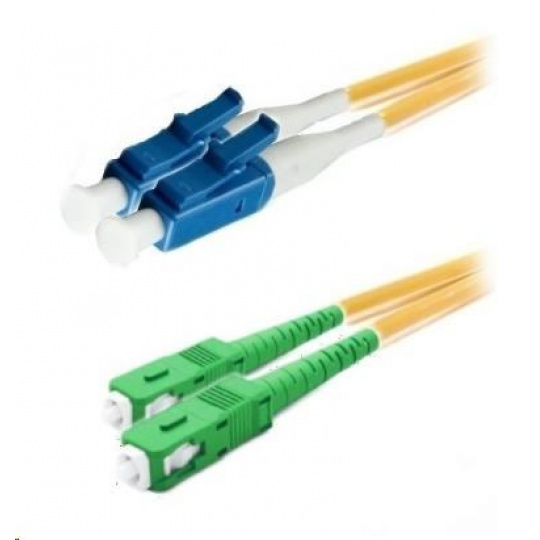 XtendLan duplexní patch kabel SM 9/125, OS2, LC(PC)-SC(APC), LS0H, 3m XtendLan duplexní patch kabel SM 9/125, OS2, LC(PC)-SC(APC), LS0H, 3m