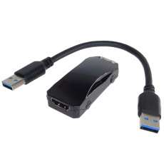 PremiumCord USB 3.0 adaptér na HDMI se zvukem, FULL HD 1080p