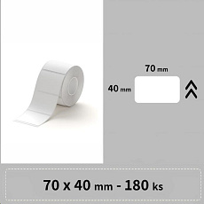 BAZAR - Niimbot štítky RP 70x40mm 180ks Bílé pro B3S - Poškozený obal (Komplet) BAZAR - Niimbot štítky RP 70x40mm 180ks Bílé pro B3S - Poškozený obal (Komplet)