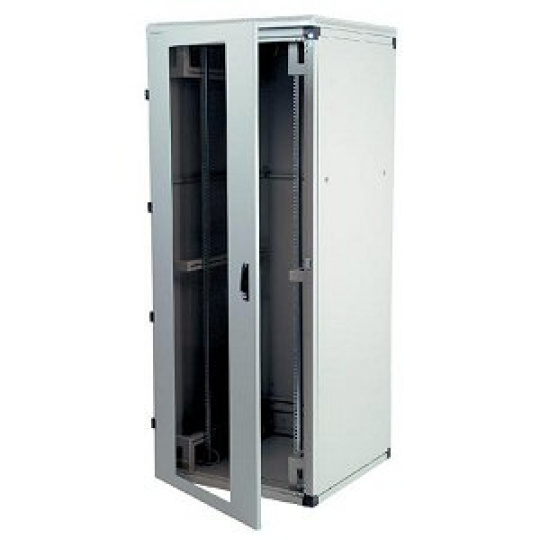 TRITON 19" rozvaděč stojanový RMA 27U 800x1000, 800kg, skleněné dveře, svařovaný, šedý