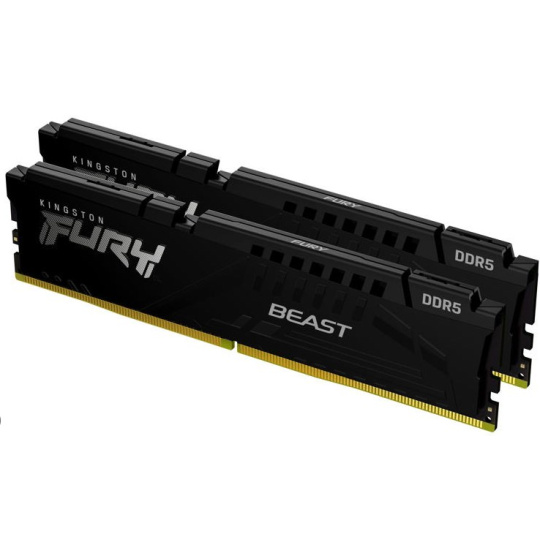 KINGSTON DIMM DDR5 128GB (Kit of 2) 5600MT/s CL40 FURY Beast Černá KINGSTON DIMM DDR5 128GB (Kit of 2) 5600MT/s CL40 FURY Beast Černá