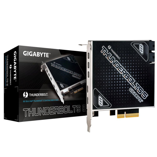 GIGABYTE rozšiřující karta Thunderbolts 5, PCIe 4.0x4, 3xMini-DP