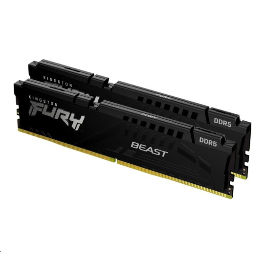 KINGSTON DIMM DDR5 16GB (Kit of 2) 5200MT/s CL36 FURY Beast Černá EXPO