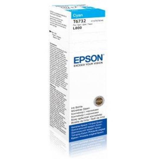 Atramentová tyčinka EPSON T6732 nádobka s azúrovým atramentom 70 ml pre L800/L1800