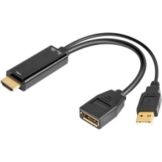 Adaptér PREMIUMCORD HDMI na DisplayPort s napájacím zdrojom Adaptér PREMIUMCORD HDMI na DisplayPort s napájacím zdrojom