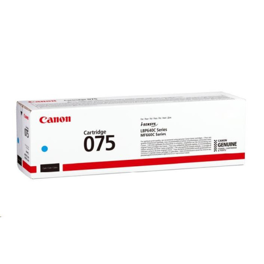 Canon TONER 075 BK černá pro i-SENSYS LBP646Cdw, LBP647Cdw, MF664Cdw, MF667Cdw (1400 str.)