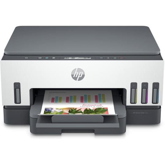 HP All-in-One Ink Smart Tank 720 (A4, 15/9 strán za minútu, USB, Wi-Fi, tlač, skenovanie, kopírovanie, obojstranný tlač)