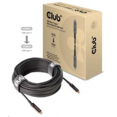 Kábel USB Club3D 3.2 Typ C Gen2, aktívny, (M/M), 20 m, optický, aktívny, jednosmerný