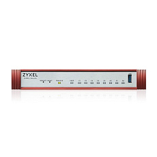 Zyxel USG FLEX 100H Series, 8 Gigabit user-definable ports, 1*USB with 1 YR Gold Security Pack