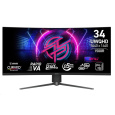 MSI LCD MPG 346CQRF X24, 34", VA, 3440x1440, 240Hz, 0.5ms, HDMI, DP, USB, VESA, Audio, Black