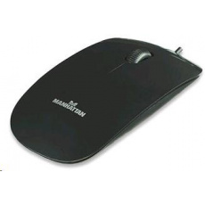 MANHATTAN Myš Silhouette USB optická, černá MANHATTAN Myš Silhouette USB optická, černá
