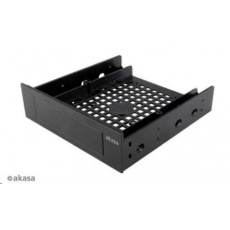 AKASA montážní kit pro 3,5" HDD do 5,25" pozice, 1x 3,5" nebo 2,5" HDD/SSD, plastový, černý AKASA montážní kit pro 3,5" HDD do 5,25" pozice, 1x 3,5" nebo 2,5" HDD/SSD, plastový, černý
