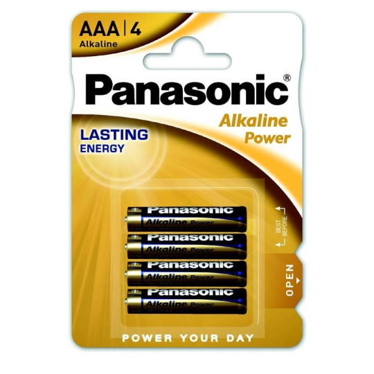 PANASONIC Alkalické baterie Alkaline Power LR03APB/4BP AAA 1,5V (Blistr 4ks) PANASONIC Alkalické baterie Alkaline Power LR03APB/4BP AAA 1,5V (Blistr 4ks)