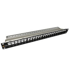 BAZAR - Solarix Modulární neosazený patch panel 24 portů 1U SX24M-0-STP-BK-UNI-N - Poškozený obal (Komplet) BAZAR - Solarix Modulární neosazený patch panel 24 portů 1U SX24M-0-STP-BK-UNI-N - Poškozený obal (Komplet)