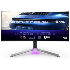 AOC MT OLED LCD WLED 34" PD34 - OLED panel, 3440x1440, 240Hz, 0,03ms, 2xHDMI, DP, USB-C, USB 3.2, repro, zakriven AOC MT OLED LCD WLED 34" PD34 - OLED panel, 3440x1440, 240Hz, 0,03ms, 2xHDMI, DP, USB-C, USB 3.2, repro, zakriven
