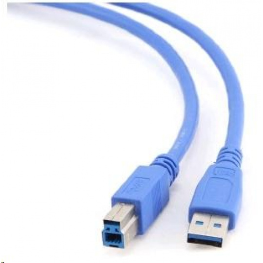 GEMBIRD Kabel USB 3.0 A-B propojovací 1,8m (modrý)