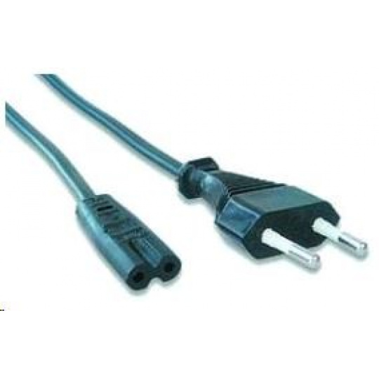 Napájací kábel GEMBIRD 230V 1,8 m (2-pinový konektor C7 "flex kábel")