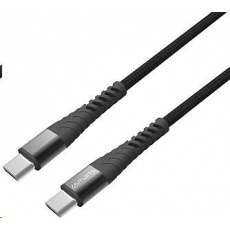 4smarts odolný kabel PremiumCord 60W USB-C/USB-C, délka 3 m, černá 4smarts odolný kabel PremiumCord 60W USB-C/USB-C, délka 3 m, černá