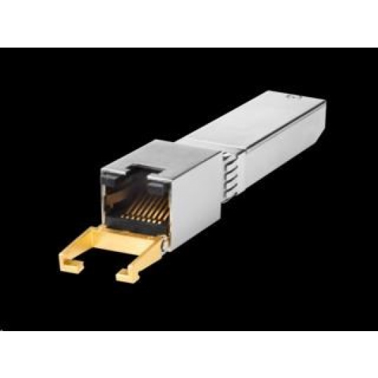 HPE 10GBase-T SFP+ Transceiver (10GbpE over up to 30m using Cat 6a/7 cable over copper) HPE 10GBase-T SFP+ Transceiver (10GbpE over up to 30m using Cat 6a/7 cable over copper)