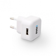 CRONO univerzální USB nabíječka, 1x USB, 1000 mA, bílá CRONO univerzální USB nabíječka, 1x USB, 1000 mA, bílá