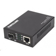 Konvertor Intellinet 10GbE, 1x slot SFP+, 1x port 10GBase-T RJ45 Konvertor Intellinet 10GbE, 1x slot SFP+, 1x port 10GBase-T RJ45
