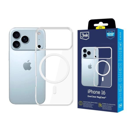3mk ochranný kryt EverClear Magcase pro Apple iPhone 17 Pro 3mk ochranný kryt EverClear Magcase pro Apple iPhone 17 Pro