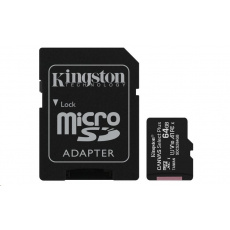Karta Kingston 64GB micSDXC Canvas Select Plus 100R A1 C10 + adaptér SD