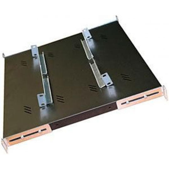 TRITON Regál s perforáciou 19", 1U/750 mm, nosnosť 150 kg, sivý TRITON Regál s perforáciou 19", 1U/750 mm, nosnosť 150 kg, sivý