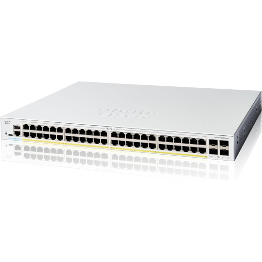 Cisco Catalyst switch C1300-48FP-4X (48xGbE,4xSFP+,48xPoE+,740W) Cisco Catalyst switch C1300-48FP-4X (48xGbE,4xSFP+,48xPoE+,740W)