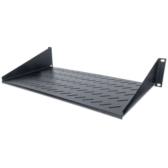 Intellinet Rack Shelf 19", pevná polica, 2U, hĺbka 250 mm, predná montáž, max. zaťaženie 25 kg, čierna Intellinet Rack Shelf 19", pevná polica, 2U, hĺbka 250 mm, predná montáž, max. zaťaženie 25 kg, čierna
