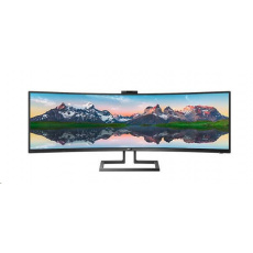 Philips MT VA LED 48,8" 499P9H/00 - VA panel, 5120x1440, 2xHDMI, DP, USB-C, RJ45, reproduktory, nast. výška, zakrivený, webová kamera Philips MT VA LED 48,8" 499P9H/00 - VA panel, 5120x1440, 2xHDMI, DP, USB-C, RJ45, reproduktory, nast. výška, zakrivený, webová kamera