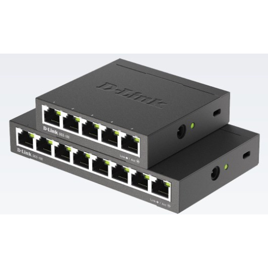 D-Link DGS-105 5-portový gigabitový stolný prepínač s kovovým puzdrom