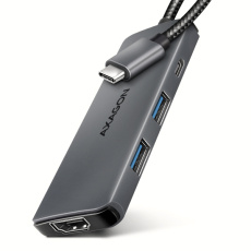 AXAGON HMC-5H8K, USB 5Gbps hub, 2x USB-A, USB-C, HDMI 8k/30Hz, PD 100W, kábel USB-C 15cm