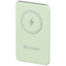 VERBATIM Powerbanka Charge 'n' Go, Magnetická, 5000 mAh, USB-C, Zelená VERBATIM Powerbanka Charge 'n' Go, Magnetická, 5000 mAh, USB-C, Zelená