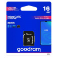 Karta GOODRAM MicroSDHC 16GB M1AA, UHS-I Class 10, U1 + adaptér